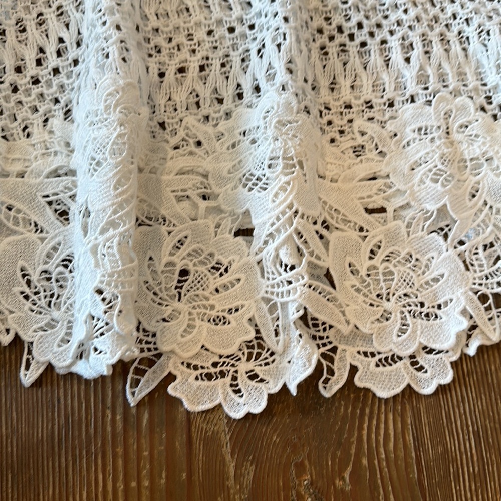 Victoria Secret strapless lace and crochet dress Cover-Up XLTG - Picture 3 of 3